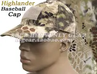 在飛比找樂天市場購物網優惠-美式Highlander Camo高地迷彩魔術貼版戰術棒球帽