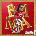 JAYLEN WADDLE Alabama Crimson Tide 2020 National Champions.NCAA Bobblehead