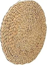 VANZACK Yoga Straw Cushion Room Basket Circle Barstool Lounger Inflatable Rug Float Lumbar Chairs Decor Cushions Sofa Pad Hardwood Mats Meditation Cushion Blanket Beige Grass