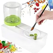 Sprstar Paint Brush Cleaner and Rinser With Drain - Multifunctional Cleaning Tool for Acrylic Paints