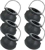 GAROZATION 6pcs Mini Halloween Handheld Black Kettle Pail Trick A Container Pendant Novelty Style Treat Jar Buckets Decor with Barrels Beach or Present Cauldron Decoration Portable
