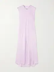 [Jil Sander] Jil Sander - Paneled Cady Midi Dress - Pink - FR 34 FR 34 Pink