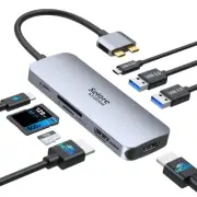 Selore Docking Station for MacBook Pro Air, USB C Hub for MacBook,Dual HDMI A...
