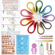 Paper Quilling Tools Set 24 pcs with 45 Colors 900 5mm Quilling Strips for Qu...