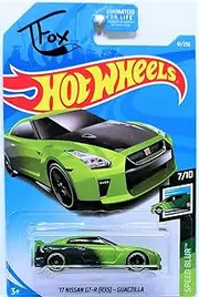 Hot Wheels 2019 Speed Blur T Fox '17 Nissan GT-R (R35) Guaczilla 61/250, Green