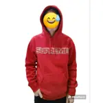 SUPREME 2018 紅色帽T M 試穿近全新