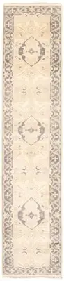 Vintage Hand-knotted Runner Rug 2'6" x 12'4" Traditional Wool Carpet