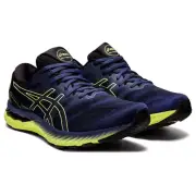 ASICS Men Gel Nimbus 23 Running Shoes Thunder Blue/Glow Yellow 7 B