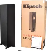 KLIPSCH SYNERGY F-10 PREMIUM 6.5" FLOOR-STANDING SPEAKER SINGLE OPEN BOX