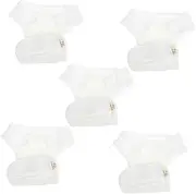EXQUIMEUBLE 5Pcs Reusable Washable Cloth Diapers for Newborns Leak Resistant Nappies Soft and Comfortable for Months Promote and Reduce Nighttime Changes