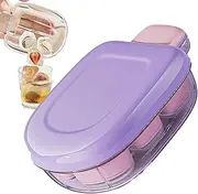 Ice Mold | Ice Making Box - 6-Grid Mold Easy Release Container Pressed Tray Box for Coffee Whisky Beverage Bar Freezer Fridge Adults