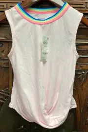 New Epic Threads Big Girls Twist Front Tank Top, Blushing Bride, Small