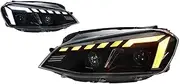 Car Lights Compatible For VW Golf MK 7 7.5 Headlights 2013-2017 LED Projetor Head Lamp Daytime Running Light Automotive Accessories(7 Headlights,Left Hand Drive)