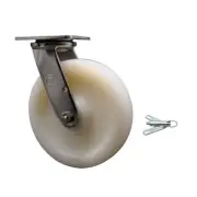 8 Inch 316 Stainless Steel Nylon Swivel Caster with Ball Bearing&Swivel Lock SCC