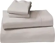 4pc 1000 Thread Count Cotton Rich King Bed Sheet Set CVC Microfibre Blend - Silver