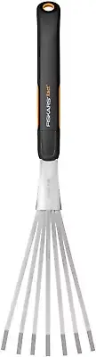 Fiskars Xact Hand Rake, Heavy Duty Gardening Hand Tool with Ergonomic Handle ...