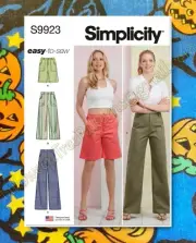 Simplicity 9923 Sewing Pattern miss cargo pants sizes 18-26 UNCUT