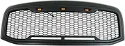 Compatible For Dodge Ram 1500 2013-2018 And Car Raptor Style Replacement Front Grill Mesh Grille Hood Bumper Grille With LED Light Accessories