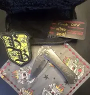 Borka Blades Custom SB FRIENDS ONLY Folding Knife. New, unused, and RARE