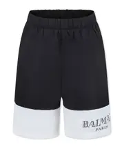 Balmain Kids Logo Printed Elasticated Waistband Swim Shorts 13,14Y,10Y Black