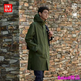 包子の屋優衣庫 男裝 BLOCKTECH連帽大衣(外套) 440602 UNIQLO【S M XL】