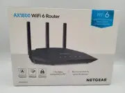 Netgear WiFi 6 Router AX1800 Model# RAX10 NWT in original unopened box