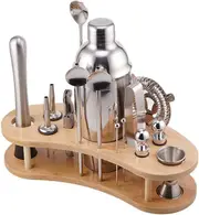 Ozoffer Cocktail Shaker Set Maker Mixer Martini Spirits Bar Strainer Bartender Stand Kit