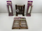 Japanese Tradition Mini Furniture Lot Bamboo Wood Partition Screen Mirror Daiso