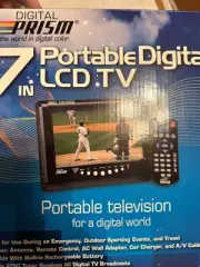 New Digital Prism ATSC-710 Portable Degital LCD TV 7" EDTV-Ready Television