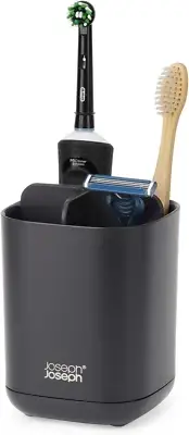 Joseph Joseph Easy-Store Toothbrush Holder Caddy Bathroom Storage Compact Matt B