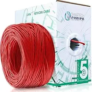 Smartech Cables Cat5e Plenum Cable 1000ft (CMP) - Solid Conductor Cat5e Cable 1000ft - 24 AWG, 350 MHz, 4 Pair, UTP Cat 5e Ethernet Cable, Available in 6 Colors