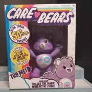 Care Bears Share Bear 2020 Purple Interactive Figure 50+ Reactions and Surprises