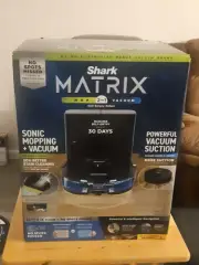 Shark MATRIX 2-in-1 Self-Empty Robot Mop & Vacuum UR2450WS Black BRAND NEW