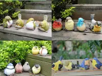 在飛比找樂天市場購物網優惠-仿真小鳥假鳥創意戶外花園庭院飾品園藝擺設樹脂仿真動物擺件工藝
