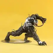 YXuan Venom Action Figure Cosplay Heroes Statues Collection Birthday Gifts ，Cute Car Interior Display Home Office Decoration Ornaments PVC Action Figure Model Toy (Venom/Black)