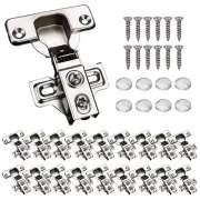 20 Pack Soft Close Cabinet Door Hinges for 1/2" Partial Overlay Cupboard, 100...