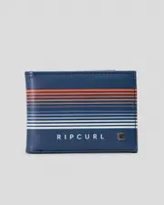 [Rip Curl] Rip Curl Men's Combo Pu Slim Wallet in Navy/Orange One Size Navy/Orange
