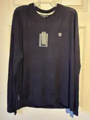 Ted Baker Brushed Wool Lightweight Pullover Sweater Navy Size XL (6)