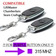 Purple Learn Button 371LM Remote For Chamberlain LiftMaster Garage Door Opener