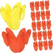 12 Pairs Disposable Pedicure Slippers Lightweight for Spa and Travel Convenient Unisex Design Random Colors for Salons and Hotels