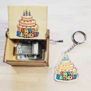 Happy Birthday music box + Happy Birthday keychain ✨ Birthday gift ✨