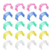 50pcs Bobbin Holder Set Plastic Bobbin Clamps for Sewing Machines, 5 Color