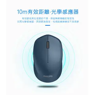 PHILIPS 飛利浦 2.4G無線滑鼠 SPK7344 無線滑鼠 滑鼠 (5.8折)