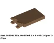 Lego 1x 30350b Medium Nougat Tile, Modified 2 x 3 with 2 10236 Ewok Village