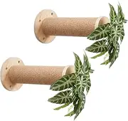 Cat Wall Shelves, 11.8 Inch Cat Wall Steps for Drywall, Cat Wall Furniture, Cat Stairs for Wall Mounted with Jute Scratching Cat Shelf for Most Kitten, Large Cats, 2 of Pack Cat Wall Stairs
