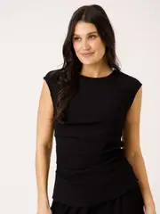 Ruched Textured Top