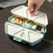 Onigiri Mold, 6 in 1 Triangle Onigiri Bento Box, Multi-Functional Triangle Sushi