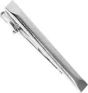 [DEARMAMY] Tie Clip for Men Business Suit Tie Bar Clip Silver Tie Clip Stylish Accessory for Men