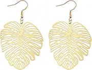 [CENWA] Monstera Gold Earrings Leaf Earrings Dainty Monstera Leaf Earrings Monstera Jewelry