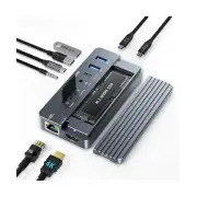 ACASIS USB C Hub with SSD Enclosure, Laptop Docking Station with 4K 60Hz HDMI...